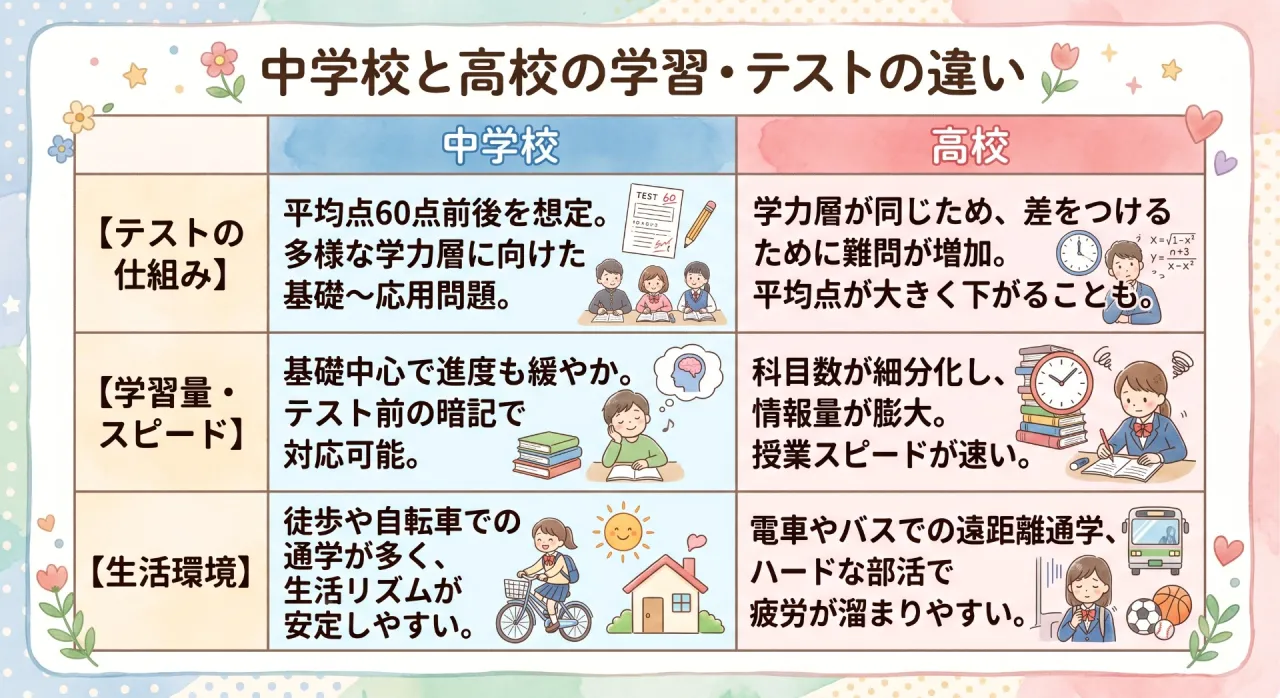 高校のテストは難しすぎる？「高1ショック」の原因と家庭でできる対策
